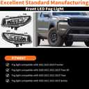 Fog Light Assembly Compatible with Frontier 2022-2024/Titan XD 2020-2023/Titan 2020-2023/Sentra 2020-2023 with Switch Harnesses Left & Right 261558996C 261508996C (Not Halogen) Pair Fog Lamp