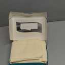 2 Pack Euro Pillow Shams 24x24  600 Thread Count 100% Organic Cotton Ivory Square Pillow Covers with 2 Inch Flange, Soft & Smooth Premium Hotel-Quality Pillowcases Set of 2