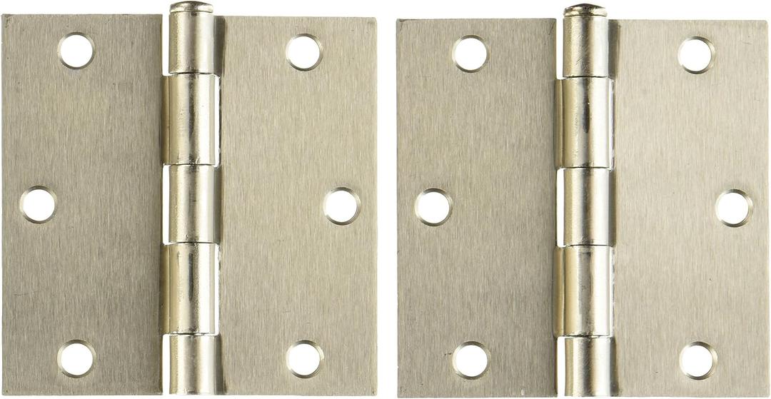 Deltana S35U15-R Steel 3 1/2-Inch x 3 1/2-Inch Square Hinge for Indoor Applications