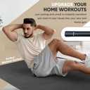 Gorilla Mats Large Exercise Mat 6'x4', 7'x4', 7'x5', 8'x4', 10'x4' (1/4" Thick) Ultra Durable Workout Mat for Home Gym Flooring Non-Slip, Flat Fitness, Yoga & Weight Lifting Floor Mat