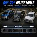 Truck Bed Divider 60"-70" Adjustable, Cargo Divider for Full Size Truck | Multi-Functional Cargo for Pickup Truck Bed, MOLLE Panel, Compatible with Ford F150 Chevy Silverado Gmc Sierra Cargo Manager
