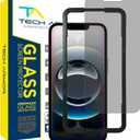 Tech Armor for Apple iPhone 16E Privacy Screen Protector, iPhone 14, 13 and 13 Pro Tempered Glass 6.1 Inch - Anti-Spy Ballistic, Case Friendly, Easy Install, Private, 9H Hardness -1 Pack