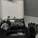 5 in 1 Blow Dryer Brush, Upgrade Hair Dryer Brush Air Curler Air Curling Wrap Styler, Detachable Hot Air Brush Negative Ion Curling Brush Iron, Hair Styling Tools for Drying Curling Straightening (Black Gold)