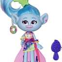DreamWorks Trolls Glam Chenille Fashion Doll with Dress, Shoes, and More, Inspired by Trolls World Tour, Toy for Girl 4 Years and Up