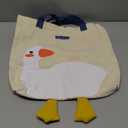 Phaoullzon Cute Canvas Tote Bag - Funny Duck & Goose Hobo Shoulder Crossbody Bag