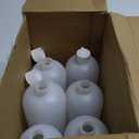 Tioncy 8 Pcs Flip Top Plastic Squeeze Bottles - 32 oz Squeeze Bottle with Dispenser Caps for Shampoo, Body Wash, Sauce and More, Natural White