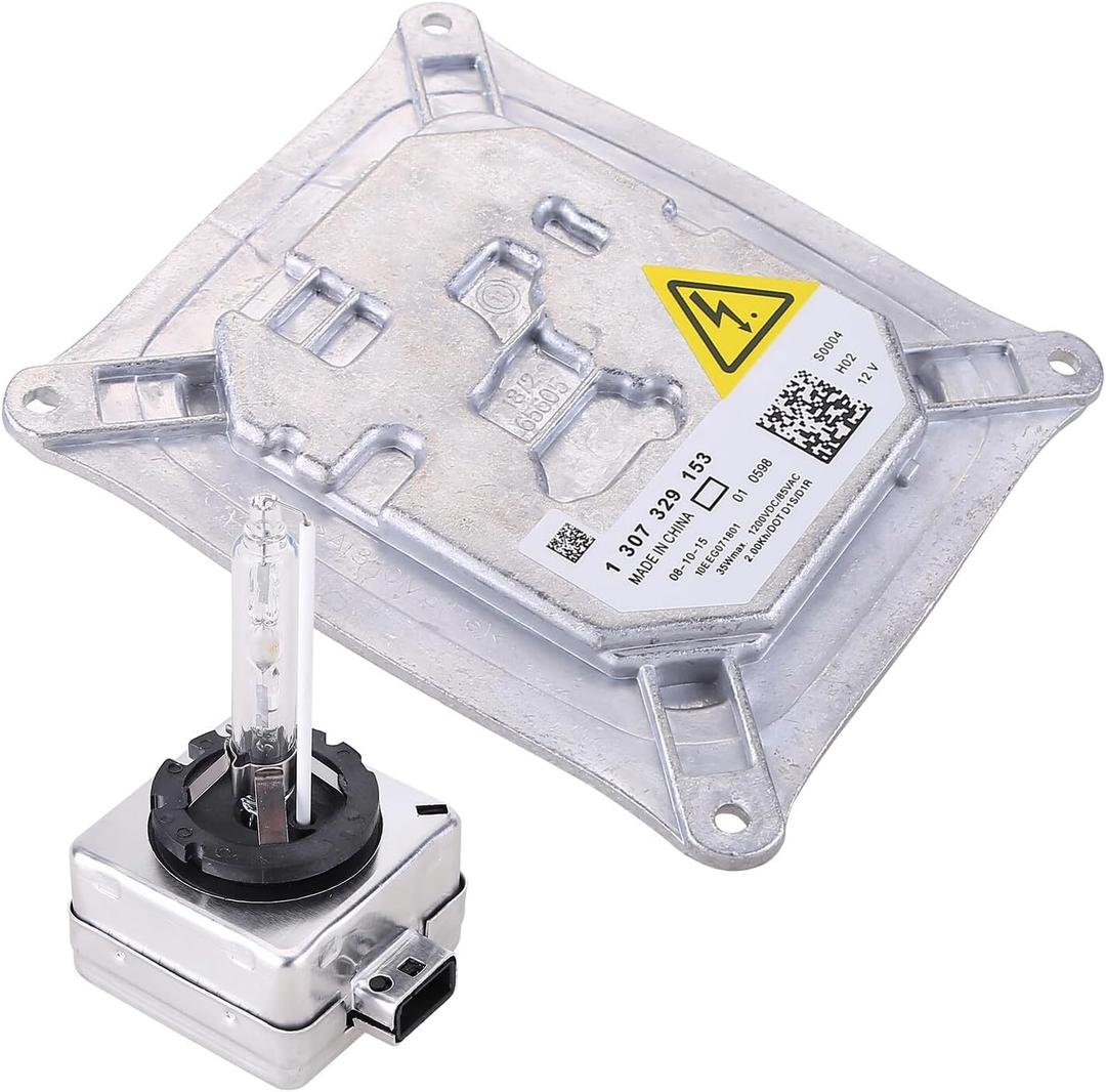 Headlight Ballast Xenon HID Headlamp Ballast Unit Module with D1S/D1R 35W Bulb Compatible for Cadillac 2008-2011 DTS 4.6L 2007-2010 for Audi TT 2007-2011 for BMW 328i X5 25806714 Headlight Ballast (One, Silver)