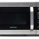 Farberware 0.7 Cu. Ft. Countertop Microwave Oven – 700 Watts Power, Auto Cook Settings, Defrost, Easy Clean and Child Safety Lock - Stainless