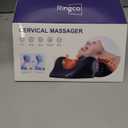 RINGCO Neck Massager with Heat, Red Light & Vibration Adjustable, Heated Neck Stretcher with 3 Modes, Rechargeable Cervical Traction Device for Pain Relief & Muscle Relaxation, Gift for Women Men