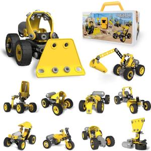 STEM Toys for 5 6 7 8+ Year Old Boy Girl,10 in 1 Electric Building Toys for Kids Ages 4-8 5-7 6-8, Educational Construction Activities for Boys 4-6 8-10, Creative Games Birthday Christmas Idea Gift