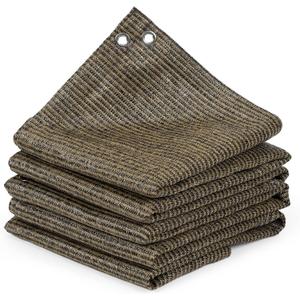 Pergola Shade Cloth,6x10 FT Sun Shade Fabric with Stainless Steel Reinforced Grommets for Shade Covers, Patios, Decks, and Backyards(Mocha) (6 ftx10 ft)