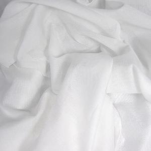 2pc Organic Cotton Voile Fabric - White - 5 Yards Each