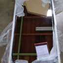 Black Arched Full Length Mirror 71"32", Large Baroque Inspired Floor Mirror, Ornate Antiqued Hanging Mirror for Wall with Tempered Glass and Metal Frame, Living Room/Bedroom/Hallway/Home Decor