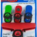 Items 4U! Soft Grip Bag Clips, Assorted Sizes, Assorted Colors, 1-Pack (4 Clips in total)