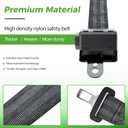 Universal Golf Cart Seat Belts Kit for Yamaha Club Car EZGO Go-Kart ATV UTV, 42 inch Retractable Seat Belts Kit (Without Mounting Bar)