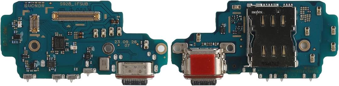 New USB Charging Port Connector Cable Replacement for Galaxy S24 Ultra 5G SM-S928U SM-S928U1 Charger Dock Connector Charger Board Flex Assembly Replacement-1 PCS