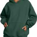 Trendy Queen Womens Oversized Hoodies Fleece Sweatshirts Fall Fashion Pullover Sweaters Winter Clothes (Green, S)