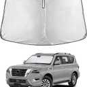 EcoNour Windshield Sunshade Compatible for Nissan Armada 2017-2023 2024 | Sun Visor for Front Windshield & Window Sun Shade Cover, UV Heat Blocker & Protector, Car Accessories