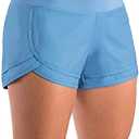 Women's Lightweight Running Shorts with Mesh Linner 3" WOD Workout Athletic Shorts for Women with Phone Pocket Size Small