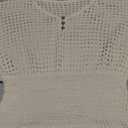 Haloumoning Girls Crochet Swim Beach Cover Up Kids Fashion Button Short Sleeve Swimsuits Cover Ups 5-14 Years