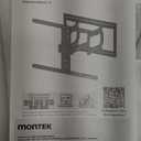 monTEK Ultra Slim TV Wall Mount for 43-90 Inch TVs | 1.1" Thin Low Profile Full Motion Bracket | Dual Swivel Articulating Arms with Tilt | Max VESA 600x400mm | Holds 132lbs | Fits 16"/18" Studs