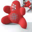 Lumbar Support Pillow for Office Chair, Back Pillow Lumbar Support for Car, Chair, Sofa - Improve Lower Back Pain Relief & Sitting Posture, Memory Foam Back Cushion for Long Sitting (Red)