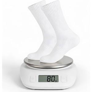 Men's Crew Socks, White Socks Men,Cushioned Cotton Athletic Arch Support Moisture Wicking,1-Pairs Premium Trial Pack (White)