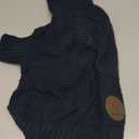 cyeollo Dog Sweaters for Small Dogs Boy, Pullover Turtleneck for Dogs Male, Knitted Doggy Fall Winter Warm Cold Weather Dog Clothes Apparel with Sleeves, Navy L