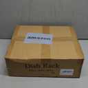 SNTD Dish Drying Rack, Expandable Dish Rack for Kitchen Counter, Stainless Steel Dish Drainer with Drainboard Set and Utensil Holder (White)