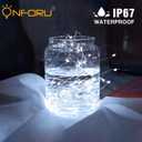 Onforu 16 Pack White Fairy Lights Battery Operated String Lights, 6.5ft IP67 Waterproof Twinkle Lights LED Lights for Strings Wedding Centerpiece Decor Christmas Bedroom