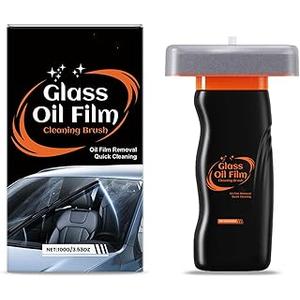 Glass Oil Film Cleaning Brush, Oil Film Removal, Quick Cleaning, Car Windows and Home Glass, 100g/3.53oz, Set of 2