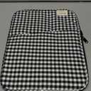 11-13Inch Cute Puffy Laptop Sleeve Fairycore Carrying Laptop Bag Cover Kawaii Tablet Liner Pouch Cottagecore Office Accessories (13inch,Black)