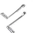 Heel Toe Shift Lever Set with Shifter Pegs Fit for Harley FL Softail 19862017 Road King Street Glide Road Glide Electra Glide 19882025 Trike 20082025 (Chrome)