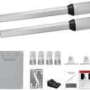 X X-HOUSE PKM-C05 Automatic Gate Opener Kit with Remote Control Kit for Light to Medium Duty Dual Swing Gates, Motor 40W Electric Gate Opener for Dual Swing Gates up to 770 lbs per Arm AC Powered