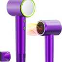 High-Speed Ionic Hair Dryer, 110,000 RPM, Lightweight & Portable for Travel, Quiet Operation, Ideal for Women Thick Hair, Professional Salon Quality, Purple