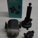 Qifutan Car Phone Holder Mount Phone Mount for Car Windshield Dashboard Air Vent Universal Hands Free Automobile Cell Phone Holder Fit for iPhone Smartphone Carbon Fiber