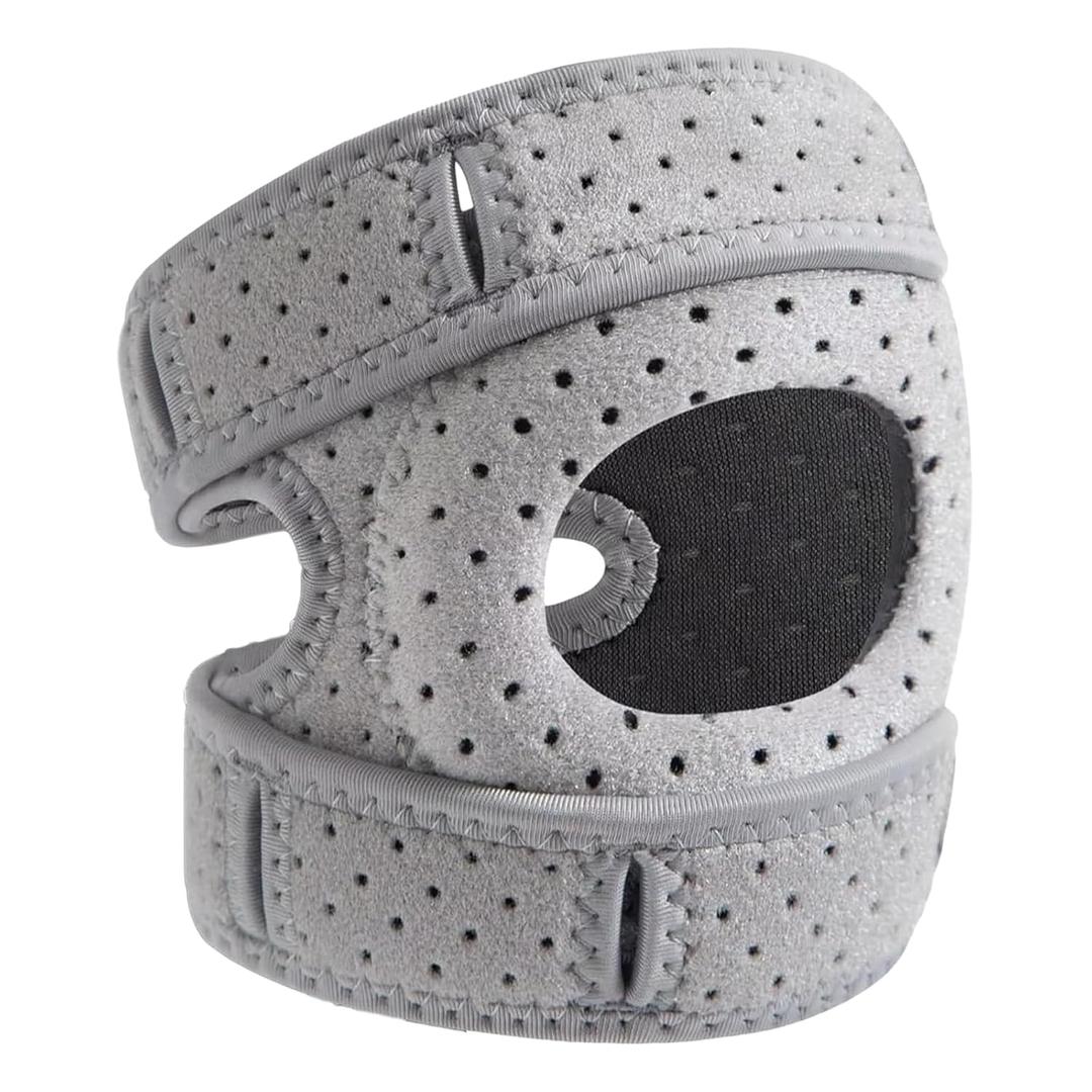 Knee Brace for Women & Men - Adjustable Support with Side Stabilizers & Patella Gel Pad - Relief for Meniscus Tear, Arthritis, Injury Recovery - Runnings, Workout(Gray)