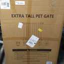 Amibud 41" Extra Tall Baby Gate for Big Dog No Jumping Over, 30-49.2" Wide Pet Safety Gate Indoor for Doorways No Drilling,Auto Close Child Puppy Gates for Stairways Pressure Mounted (Black)