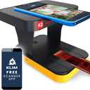 KLIM K2 Mobile Film Scanner 35mm + New + Positive & Negative Scanner + Slide Scanner + Photo Scanner + 35mm Color Film Developing Kit Essential + Your own 35mm Film Developing Service at Home (Orange)