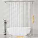 AmazerBath Shower Curtain Liner 2 Pack, 72 x 96 Inches Extra Long PEVA Plastic Shower Liner with 3 Weighted Stones and 12 Rustproof Metal Grommet, Lightweight Waterproof Shower Curtain - Clear