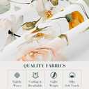 YIYEA Queen Sheet Set, Luxury 1800TC Hotel Quality Double Brushed Microfiber Floral Bed Sheets for Queen Size Bed, Extra Soft, Deep Pocket, Shrinkage and Fade Resistant, 4PC (Queen)