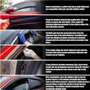 AUXKO Rain Guards for Chevy Colorado & GMC Canyon 2023-2026, Window Vent Visors Accessory - Tape-On Rain Guard Window Visor, Easy Install Car Side Window Wind Deflectors & Visors Smoke for Ford Black