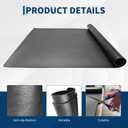 Garvee 6 x 4 ft Dance Floor,Portable Dance Floor Mat,PVC Non-Slip Exercise Flooring for Ballet Jazz & Pop for Home and Gym,Black