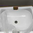 Vessel Sink Bowl Above Counter, QISHKA 18.3" x 13" Ceramic Oval Modern Bathroom Sink White Vanity Sink Lavatory Art Basin