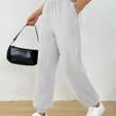 Trendy Queen Womens Sweatpants Baggy Athletic Joggers with Pockets Lounge Pants (Gray, S)