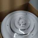 Therwen 4 Pieces 6 Inch Round Vent Cover, Ceiling Diffuser HVAC Vent Duct Cover Replacement with Screws to Install, Fitting in 6 Inch Duct, Outer Dimensions: 9-15/16"