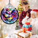 Christmas Ornament, Bat Christmas Decor, Bat Ornaments for Christmas Tree, Stained Glass Ornament, Bat Gifts, Holiday Decorations and Xmas Gifts Ideas