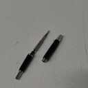JINHAO 10 Press Fountain Pen, Retractable Metal Pen with Ink Converter (EF Nib 0.38mm, Bright Black)