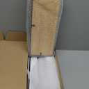 ZGO Floating Shelves for Wall Set of 2, Wall Mounted Storage Shelves with Metal Frame and Towel Rack for Bathroom, Kitchen, Bedroom(Wood)