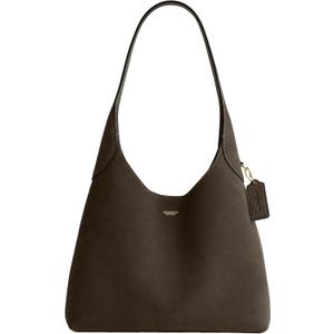 Coach Brooklyn Shoulder Bag 28 (One Size, Olive Suede)